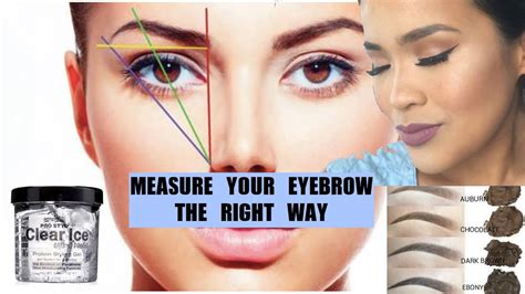 How To Perfect Eyebrow Measuring Youtube