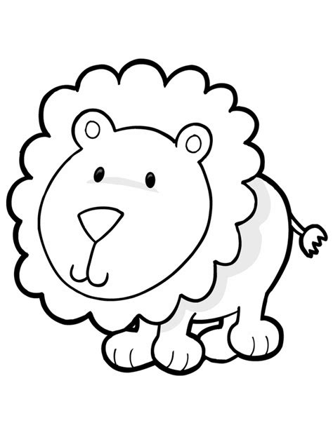 Lion coloring pages for kids. Lion - Free Printable Coloring Pages