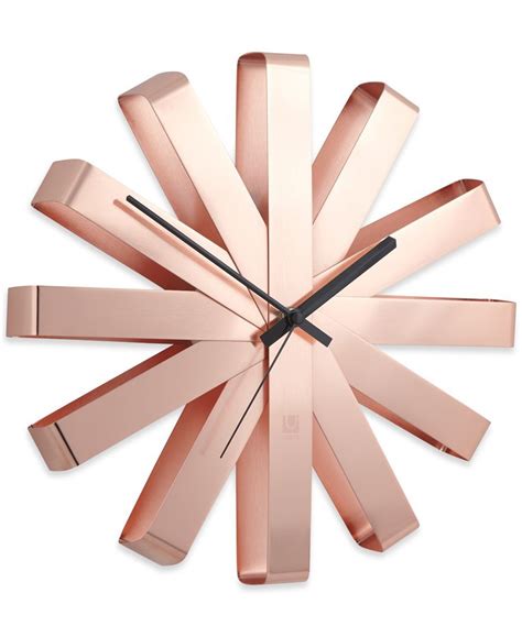 Umbra Ribbon Wall Clock And Reviews Clocks Home Decor Macys
