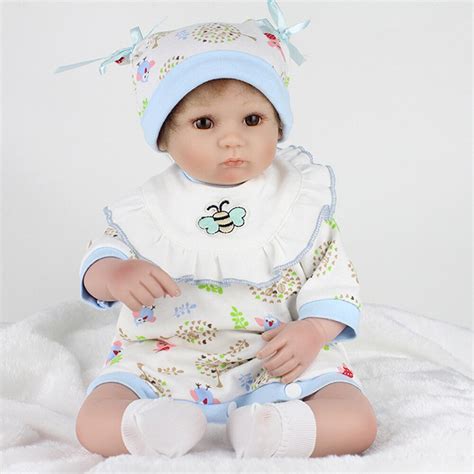 Soft Rubber Reborn Dolls Baby Realistic Doll Lifelike Toddler Bebe