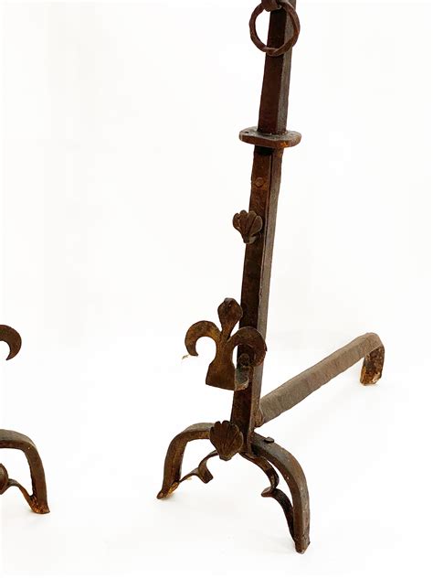 Monumental 16th Century French Andirons Or Firedogs For Sale At 1stdibs
