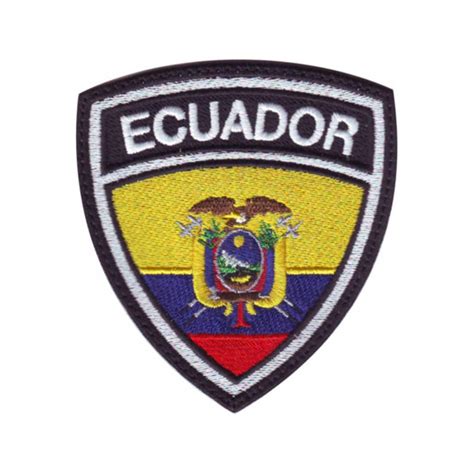 Ecuador Crest Flag Embroidered Patch Etsy