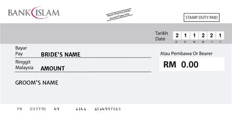 Home » malaysia » hlbbmykl. Browse Design - Wedding Mock Cheque Printing - Weststar ...