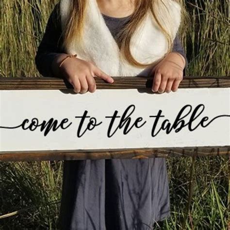 Come To The Table Dining Room Sign Framed Farmhouse Sign Etsy