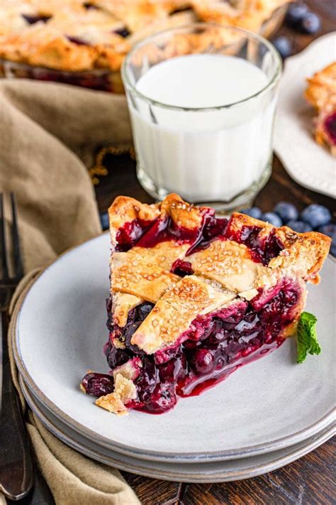 classic blueberry pie with lattice crust sugar and soul