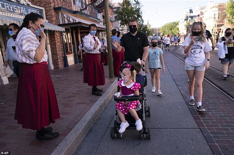 Hundreds Of People Line Up As Disneyland Reopens For The First Time