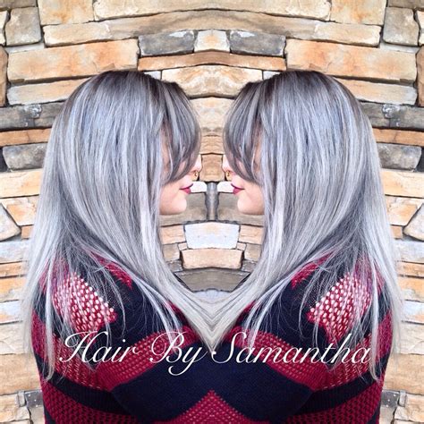 Grey Silver Granny Hair Long Hair Styles Granny Hair Hair Styles