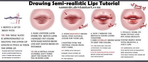 Unless the channel mask has a high contrast, the hair will end up inheriting a halo of whatever color. :: How to Draw -Juicy- semi-realistic Lips :: by Sangrde ...