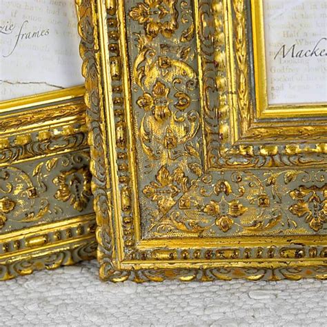 5x7 Wide Gold Frame Ornate And Deluxe For By Mackenzieframes