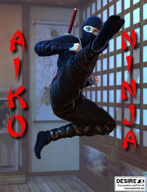 Desire Fx 3d Models Aiko Ninja Poses For Aiko 6