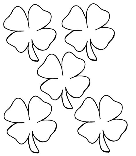 Printable Four Leaf Clovers Printable World Holiday