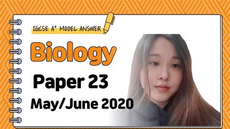 Igcse Biology Paper May June M J Solved Youtube