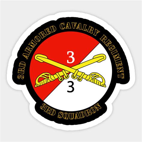3rd Squadron 3rd Armored Cavalry Regiment With Text 3rd Squadron