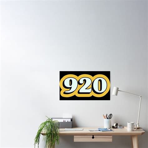 920 Area Code Zip Code Location Retro Yellow Poster For Sale By Wa Ka
