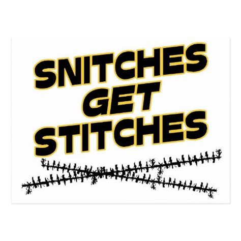 snitches get stitches zazzle