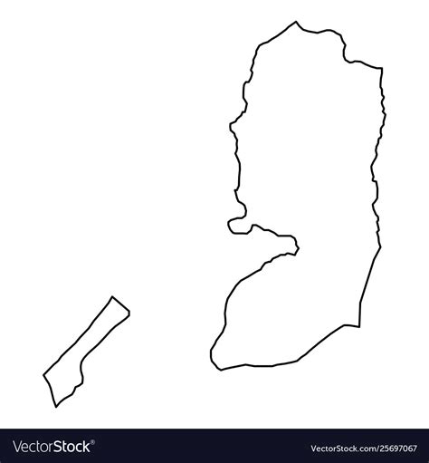 Palestine Map Stencil