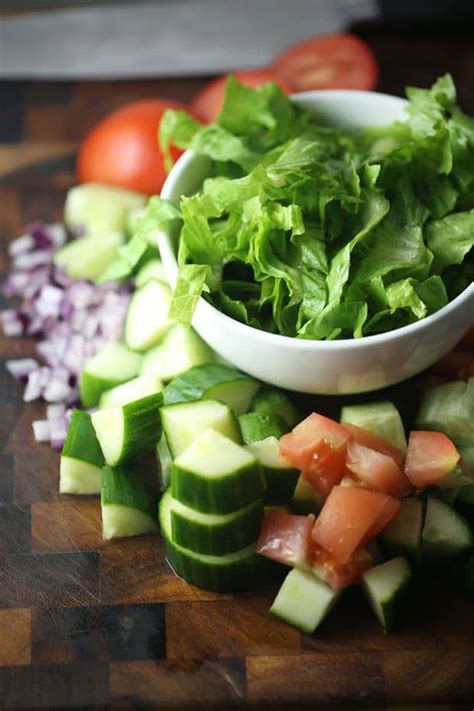 Lettuce Tomato Cucumber Salad Food Flavorz