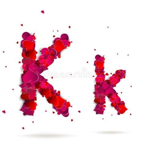 Check spelling or type a new query. Letter K Made From Hearts. Love Alphabet Stock Vector ...
