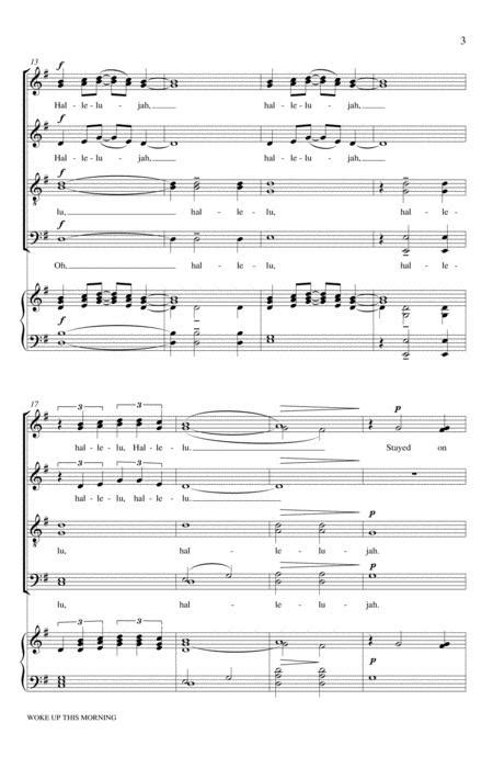 Woke Up This Morning By Folk Song Digital Sheet Music For Octavo