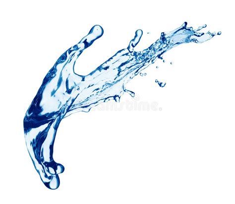 Blue Water Splash Stock Photo Image Of Close Isolated 7949856