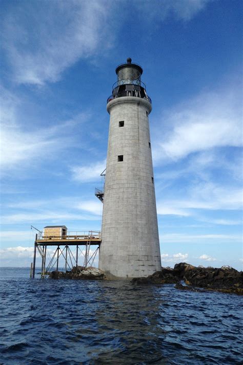 The Graves Lighthouse Located On The Graves The Outermost Island Of