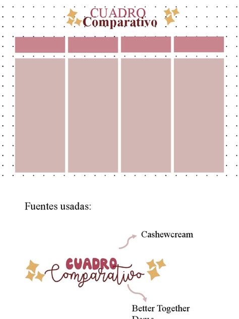 Cuadro Comparativo Plantilla 3 Pdf