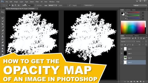 How To Make An Opacity Map In Photoshop Alpha Channel Transparency