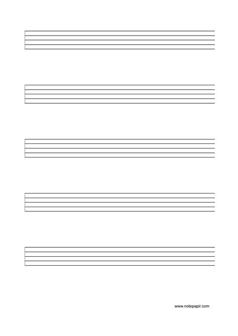 Free Printable Music Staff Paper Easily Print Your Blank Music Sheet