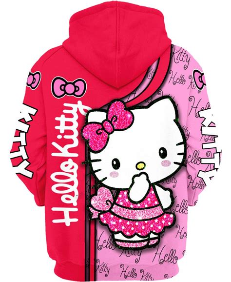 Hello Kitty Hoodie Owlbumble Design And Print On Demand