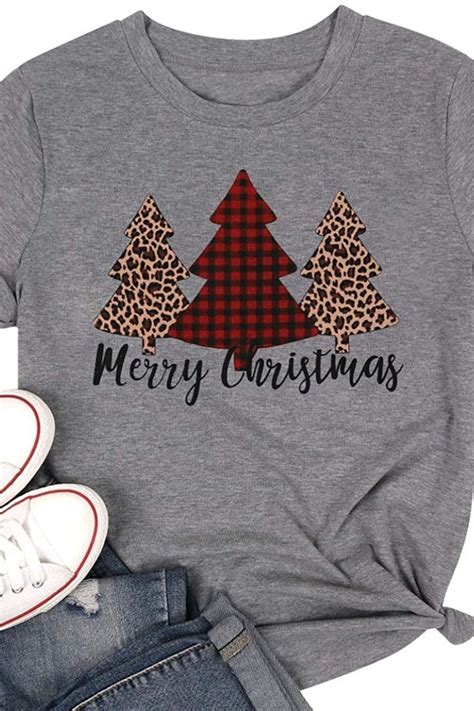Lukycild Christmas Shirts For Women Christmas Teacher Shirt Holiday