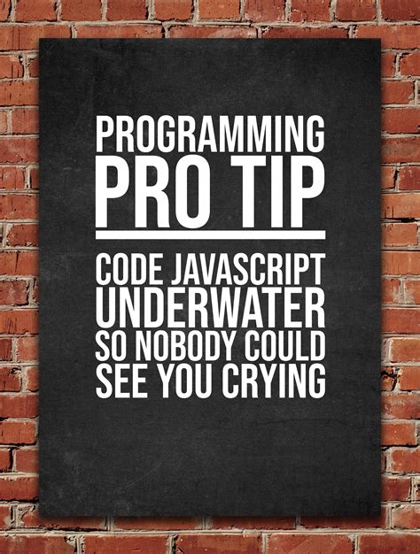 Programming Pro Tip Poster By Posterworld Displate Programmer