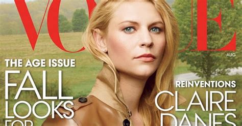 Homeland Actress Claire Danes Covers Us Vogue August 2013 My Face Hunter