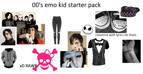00s Emo Kid Starter Pack Rstarterpacks
