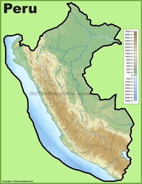 Mapa Fisico De Peru Mapa Fisico Mapa Do Peru America Do Sur Americas Images