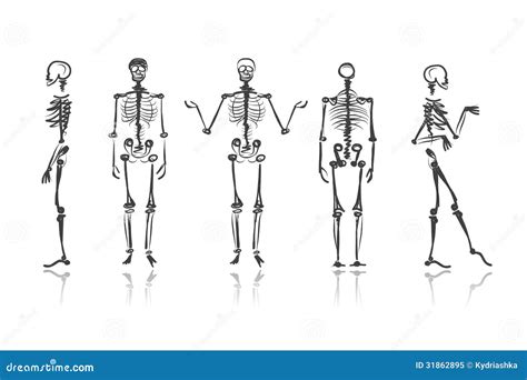If You Can T Get Rid Of The Skeleton In Your Closet Vector Illustration