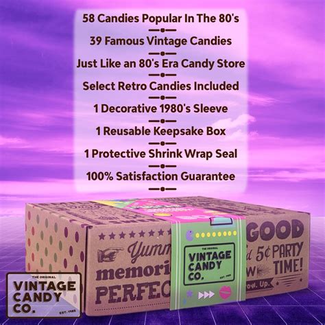 Vintage Candy Co 1980s Retro Decade Candy T Assortment Etsy