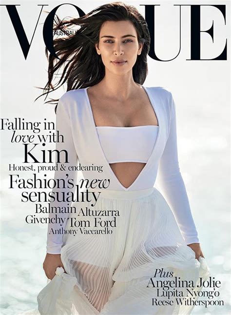 Kim Kardashian Hits The Beach For Vogue Australia February 2015 Cover