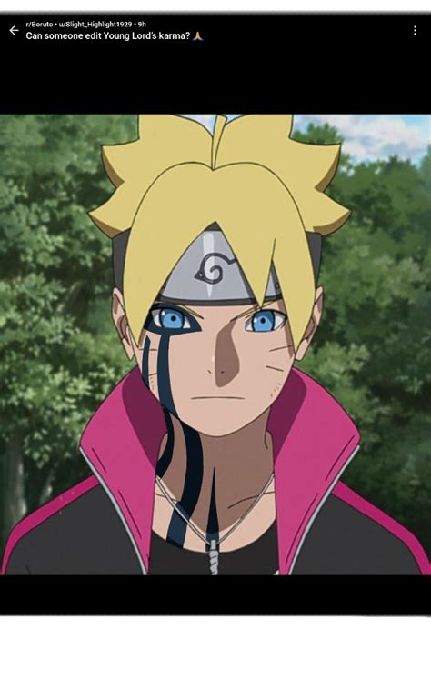 Boruto Uzmaki Karma Seal Jogan Personagens De Anime Desenhos De