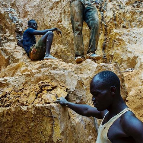 Photo By Williamodaniels Miners At The Ndassima Gold Mine In Central