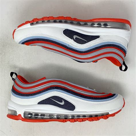 Nike Air Max 97 Usa Denim Blue White Sneaker Size 105 Bnib Dj5171