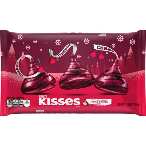 Hersheys Kisses Milk Chocolates Filled With Cherry Cordial Crème