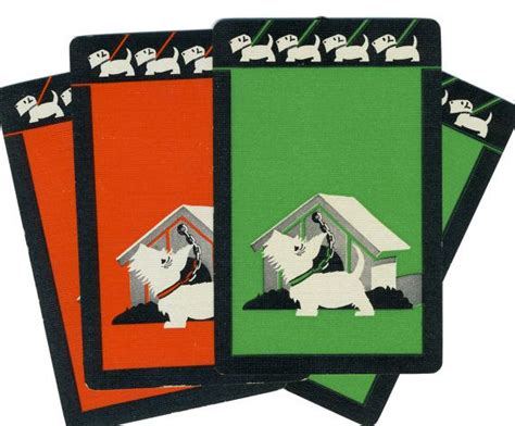 Puppy March 4 Vintage Single Swap Playing Cards By Antiquewhimsy