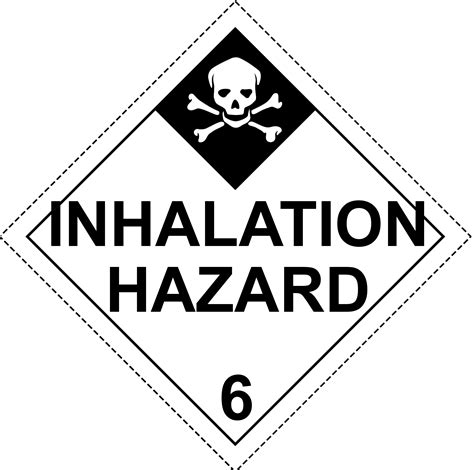 Inhalation Hazard DOT Hazardous Materials Vehicle Placard Discount Shop