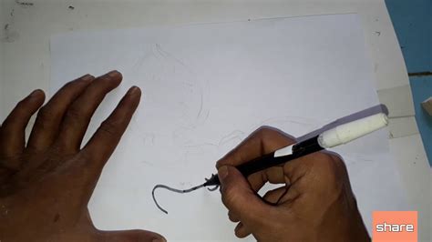Menggambar Kaligrafi Bentuk Tunas Kelapa Lafadz Basmalah Art St Youtube