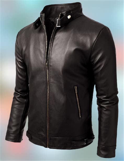 Mens Leather Jacket Genuine Lambskin Leather Real Leather Etsy In