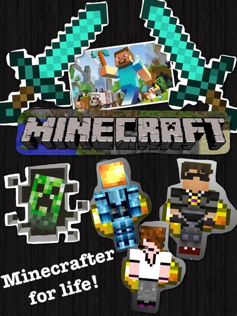 The Minecraft Logo And Some Stickers On A Black Background With An