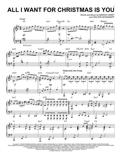 Mariah Carey Arr Brent Edstrom All I Want For Christmas Is You Sheet Music And Printable Pdf