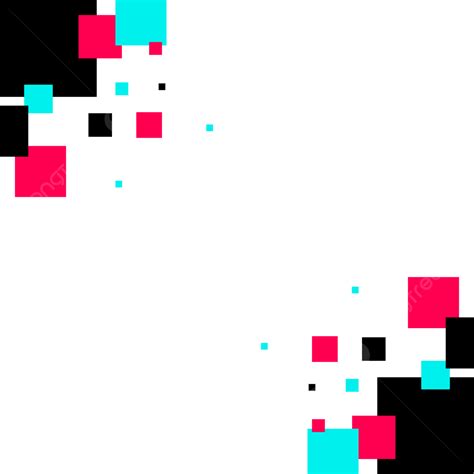 Tik Tok Vector Hd Images Tik Tok Abstract Square Border Decorative