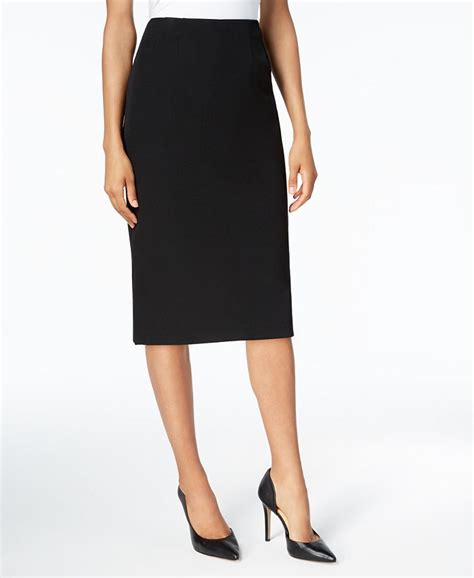 Kasper Crepe Pencil Midi Skirt Macys