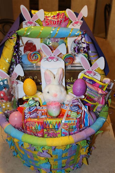 Big Easter Basket Done With A Laundy Basket Spoiled Kids Kids Easter